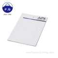 Glued head woodfree paper customized logo notepad printed